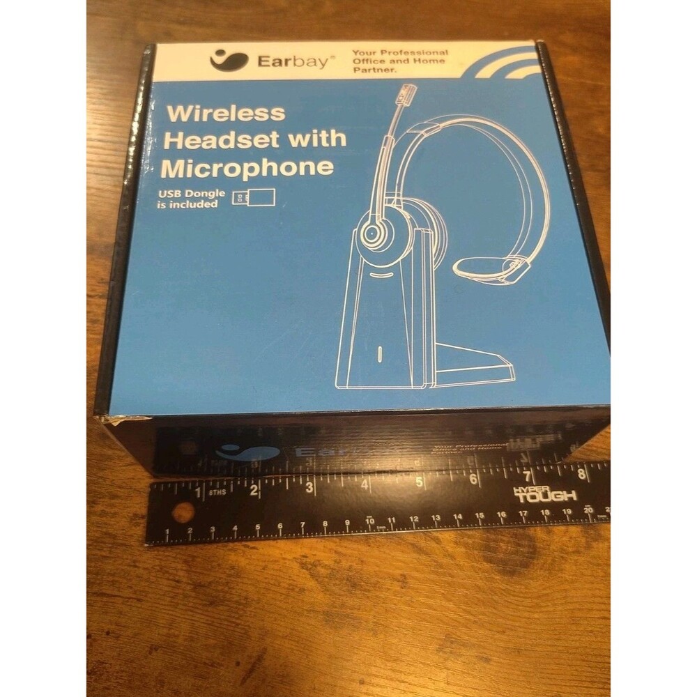 Earbay Wireless Headset BT68 Noise Cancel Headphone with Mic Dongle USB-C Cable
